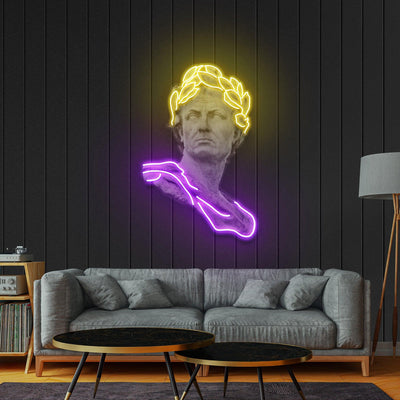 Julius Caesar Led Neon Acrylic Artwork - Neonzastudio