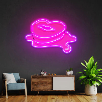 Lip Butter Led Neon Acrylic Artwork - Neonzastudio
