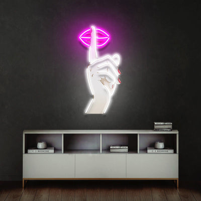 Shut Up Led Neon Acrylic Artwork - Neonzastudio
