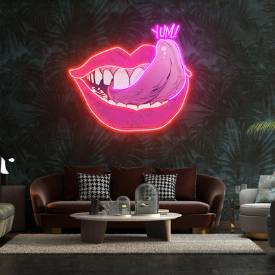 Taste of Your Lips Led Neon Acrylic Artwork - Neonzastudio